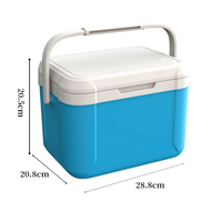 5L 5qt Logo personnalisé isolé Camping en plein air Mini glacière glace Portable réfrigérateur pique-nique avec poignée glacière