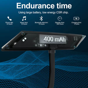 Fodsports F2 1000M HIFI หมวกกันน็อคขนาดเล็กแบบพกพาสำหรับบลูทูธอินเตอร์คอมคุณภาพสูงชุดหูฟังมอเตอร์ไซค์ดูเพล็กซ์เต็มรูปแบบสำหรับผู้ขับขี่<span class=keywords><strong>2</strong></span>คน - Product Image 5