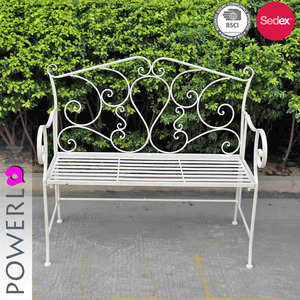 <span class=keywords><strong>Banc</strong></span> de <span class=keywords><strong>jardin</strong></span> rond en fer forgé <span class=keywords><strong>blanc</strong></span> tendance pour l'extérieur et l'intérieur, <span class=keywords><strong>banc</strong></span> d'arbre, vente chaude - Product Image 2