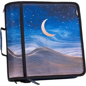 Carpeta con cremallera Case-it Mighty Zip Tab, con anillas en O de 3 pulgadas, pestañas de 5 colores, correa para el hombro y asa, accesorios para carpetas expandibles. - Product Image 5
