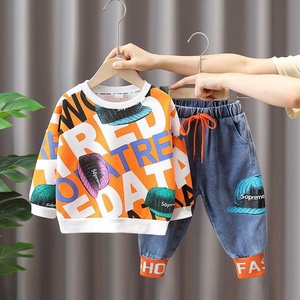 Completo Set Abbigliamento <span class=keywords><strong>Bambino</strong></span> Primavera Autunno: Felpa con Cappuccio in Cotone + Pantaloni (2 Pezzi) - Tuta Sportiva per Bambini - Idea Regalo - Product Image 6