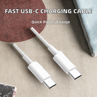 Cable de Carga USB Tipo-C de 1M 20W TPE para Teléfonos, Cámaras y Dispositivos, Carga Rápida de 3A, Blindaje Trenzado, Conductor de Cobre Puro