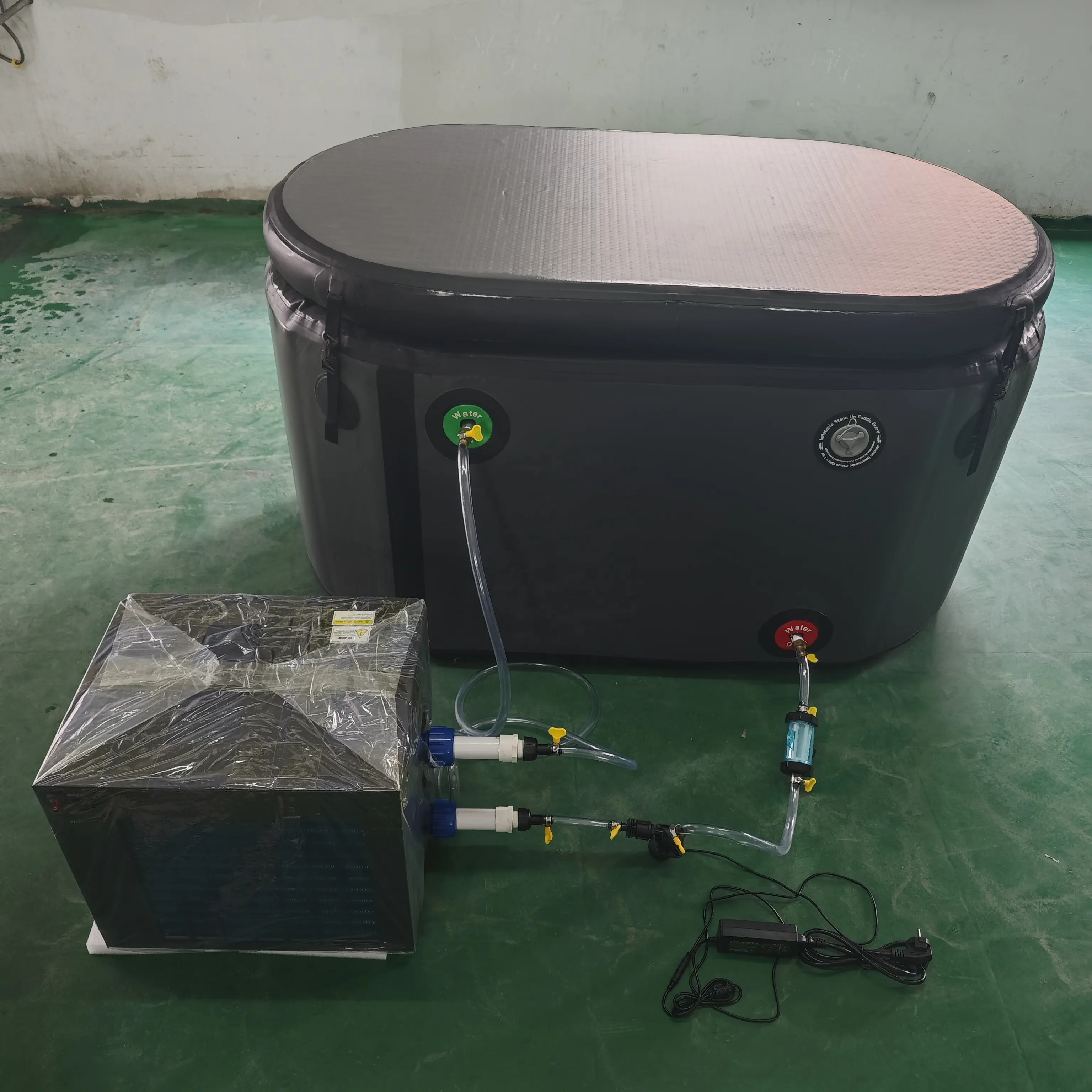 Inflatable Ice Tub Recovery Cold Plunge Tub With Water Chiller Ice Bucket Portable Ice Bath Tub