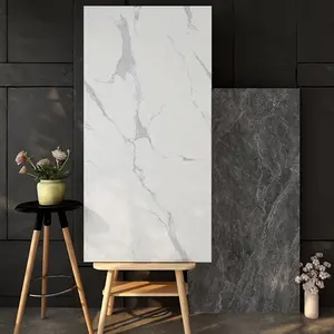 Cinza Branco 750x1500mm Soft Light Full-Body Marble Finish Porcelana Matte Glazed Marble Slab Smooth Lambency Non-slip Floor Tiles