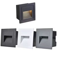 Luminans lampu malam 3W kotak Mini bercahaya, lampu dinding LED tempel dinding tersembunyi untuk koridor tangga tangga