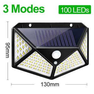 IP65 Waterproof Home <b>Led</b> Solar <b>Light</b> PIR <b>Motion</b> <b>Sensor</b> Outdoor Lamp Security Wall 100 <b>Lights</b> WD-100 High Quality Outdoor Solar P - Product Image 2
