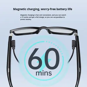 نظارات ذكية بتقنية الذكاء الاصطناعي لتشغيل الموسيقى والترجمة الفورية، مقاومة للماء مع تحكم بالإيماءات وسماعة رأس قابلة للارتداء - Product Image 4