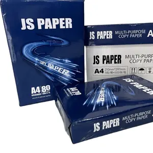 A4 Wit Kantoor Papier Kopie 75gsm 102% Helderheid 5 Riemen/Doos 500 Vellen Voor School & Kantoor Gebruik