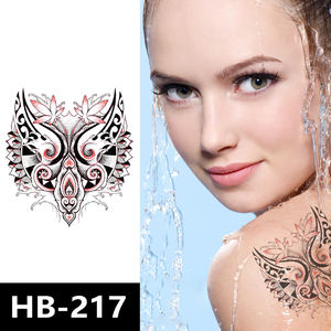 Pegatina <span class=keywords><strong>de</strong></span> <span class=keywords><strong>tatuaje</strong></span> temporal 3D personalizada, Calaveras, flores, tótem, flor <span class=keywords><strong>de</strong></span> loto, pegatinas <span class=keywords><strong>de</strong></span> <span class=keywords><strong>tatuaje</strong></span> temporal <span class=keywords><strong>de</strong></span> seguridad impermeables - Product Image 2