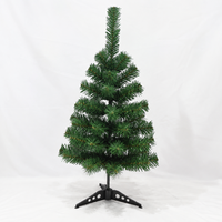 Sapin de Noël artificiel en PVC blanc et vert, mini sapin de Noël avec support, décoration de Noël, vente en gros, décoration intérieure