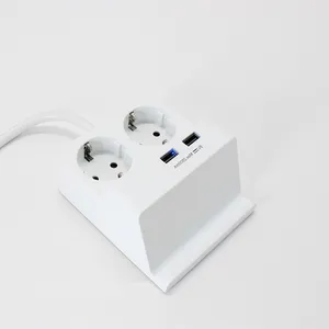 Multi Outlets Power Strip With USB Port Design EU Extension Plug And Socket