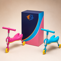 Trottinette à 3 roues pour tout-petits en PVC et ABS, jouet pour enfants, utilisation intérieure et extérieure, OEM personnalisé