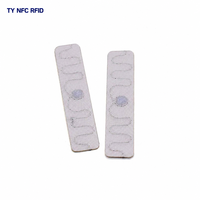Étiquettes RFID en lin résistantes aux hautes températures, étiquettes de lavage UHF, étiquettes électroniques pour vêtements à très haute fréquence, passives