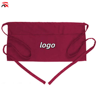 Tabliers de serveur publicitaires personnalisés de haute qualité, tablier de serveur commercial à mi-taille pour le travail des serveurs de restaurant