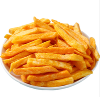 Lage Temperatuur Vacuüm Gebakken Vf Vruchten Gedroogde Geel Rood Aardappel Strips Scherpe Gezonde Snacks