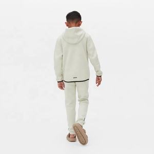 कस्टम लोगो ब्रांड लो मोक फैशन स्ट्रीट पहने 2 टुकड़े सेट रंग ब्लॉक ट्रैकसूट लड़के बच्चे पसीना सूट - Product Image 4