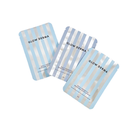 Sachet cosmétique personnalisé durable, scellé sur trois côtés, en plastique de qualité alimentaire, pour échantillons, avec impression de logo, pour soins de la peau et masques faciaux