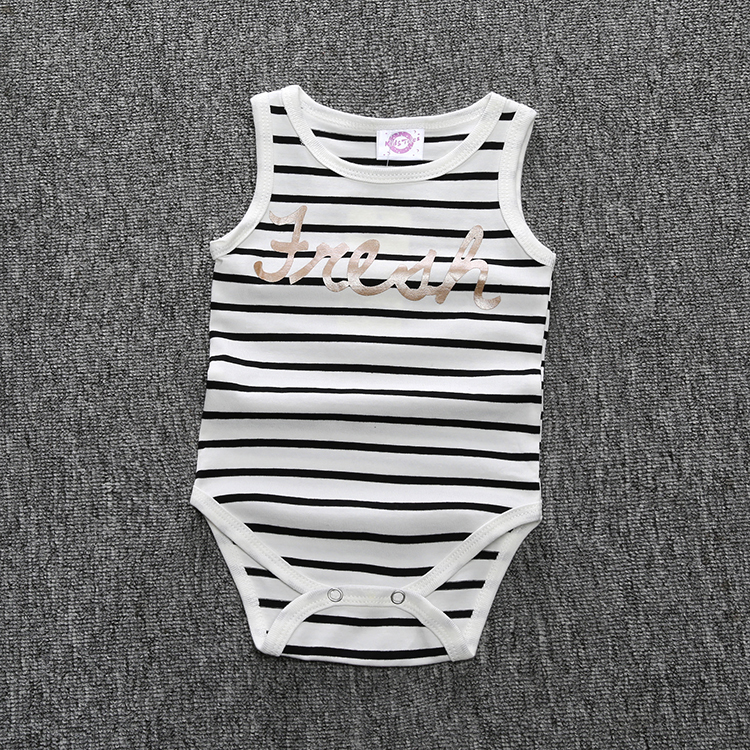 ORANGLES Sleeveless Baby Romper – Cotton Newborn Bodysuit Jumpsuit for Baby Boys & Girls 9–24 Months Summer Clothes - high resolution display - Image 2 of 4 | perfect for office | California | Free Shipping ORANGLES