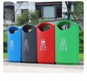 Al Aire Libre arte moderno diseño cubos de <span class=keywords><strong>basura</strong></span> calle Metal gran cubo de <span class=keywords><strong>basura</strong></span> para la venta - Product Image 3