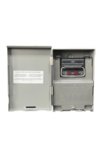 Caja de Desconexión Industrial de CA de 2 Polos con Apertura Lateral HC, 30A con Fusible, 120/240V, CUL, Impermeable, 3R, de Acero, con Luz Indicadora y Interruptores de Fusible Surtido