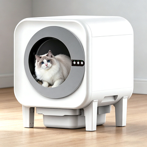 Hot Sale Electric Cat Litter Box Detachable Waste <b>Bin</b> Easy Daily Cleaning Maintenance - Product Image 1