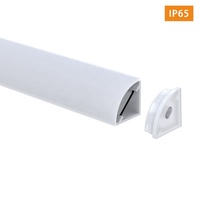 Nouveau produit plusieurs couleurs noir opale LED plastique extrusion bande diffuseur PC barre Flexible canal abat-jour lumière linéaire couverture