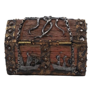 OEM Custom Luxury Small Size Multi Color Dungeons and Dragons Resin Pirate Mini <strong>Treasure</strong> Chest Jewelry <strong>Boxes</strong> - Product Image 3
