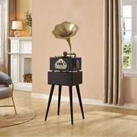 Tourne-disque vinyle mini pour disques LP, style rétro, fonctionnalité classique, fabriqué en Chine
