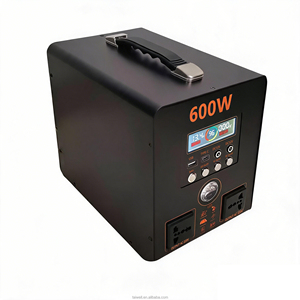 600W Portable Power Station <b>Battery</b> <b>Backup</b> Generator Portable Solar Power Supply with Handle for Outdoor Camping RV Emergency - Product Image 1