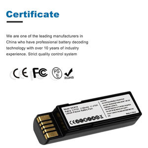 แบตเตอรี่เครื่องสแกนบาร์โค้ดสำหรับ Zebra DS3678 3100mAh 3.6V ชนิดกึ่งโซลิดสเตท LiCoO2 Cathode - Product Image 4
