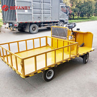 Carretilla Eléctrica de Plataforma Plana de 4 Ruedas, Manual, para Agricultura, de 1.5m, 2m y 2.5m