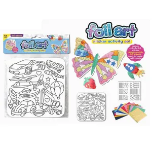 Educatieve Kleurfolie Sticker Verkeer Zelfklevend Diy Folie Kunststicker Activiteit Set Speelgoed Voor Kinderen