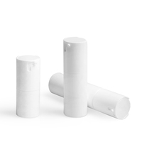 15ml 30ml 50ml PP Bouteille en plastique sans air Capuchon à rabat Soins personnels Emballage pour cheveux Soins de la peau Logo personnalisable