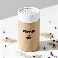 Boîte cylindrique écologique recyclable personnalisée avec logo imprimé pour poudre, shampoing sec, épices