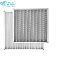 Nouveau filtre à air primaire HVAC G3/G4 lavable, pré-filtre électrostatique, média filtrant pour climatiseur en acier galvanisé