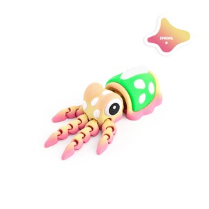 Jouet de calmar articulé imprimé en 3D en PLA Feeron, multicolore, flexible, figurine anti-stress, ornement de bureau créatif, modèle de collection tendance - Product Image 5