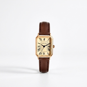 Reloj de Cuarzo Cuadrado de Lujo para Mujer - Serie Vintage, Elegante Calendario con Números Romanos, Reloj de Aleación Resistente al Agua - Product Image 1