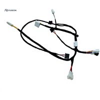 Rangkaian Kabel Chassis Bodi Kendaraan Multi-Kabel Konektor Hitam Kustom Kabel Otomotif OEM 12V 24V