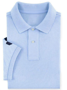 Chemise rose à manches courtes pour homme, 100 % coton piqué, coupe classique, style décontracté, couleur unie, col roulé, fermeture frontale rapide - Product Image 4
