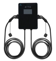 Yeni Hızlı Duvara Monte EV Şarj Cihazı AC 22kW Ev Tipi 2 Ticari Kullanım EV Şarj İstasyonu Metal IP65 Su Geçirmez WIFI/Uygulama Destekli
