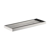 Support mural en acier inoxydable 304 sans perçage pour papier toilette, barre porte-serviettes et étagère de rangement pour salle de bain, idéal pour la maison et l'hôtel - Vente chaude