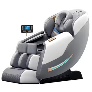 Fauteuil de massage de luxe 4D <span class=keywords><strong>SL</strong></span> Rail Zero Gravity avec compression par airbags pour tout le corps, écran tactile et fonction Bluetooth - Product Image 1
