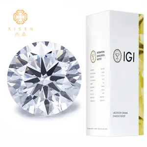 Diamante sciolto del laboratorio del certificato del diamante reale 0.01-5 carati Hpht CVD del diamante di GIA
