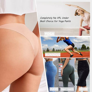 Culotte <span class=keywords><strong>Tanga</strong></span> en coton, sous-vêtements sans couture pour femmes, coupe Laser, Culotte Sexy, string Hipster, offre spéciale - Product Image 4