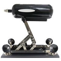Masturbador automático de alta potencia con soporte de acero inoxidable Ajustes de velocidad ajustables Estimulación intensa Consolador grande