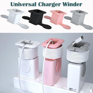 Support de Charge Universel avec <span class=keywords><strong>Enrouleur</strong></span> de Câble, Protection en Silicone pour <span class=keywords><strong>Chargeur</strong></span> avec <span class=keywords><strong>Enrouleur</strong></span> de Câble pour <span class=keywords><strong>iPhone</strong></span>, Téléphone Android, Tablette, <span class=keywords><strong>Chargeur</strong></span> d'Ordinateur Portable - Product Image 3