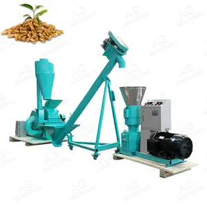 New Design Wood Pellet Extruder Peanut Shells Pelleting Line