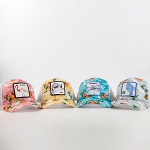 Casquettes Trucker en Maille 5 Panneaux de Haute Qualité, Broderie Tissu, Motif Animal, pour l'Été, Tendance, Performance, Hip Hop, Extérieur - Product Image 5