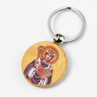 Pendentif Hippos Saint-Augustin Byzantin Religieux en Acier Inoxydable Plaqué Or 18K pour Hommes Chrétiens, Icône Orthodoxe Personnalisée, Vente en Gros
