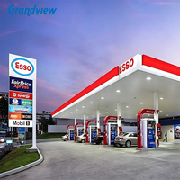 Éclairage LED de haute qualité pour station-service, auvent de toiture, panneau de façade, station-service, essence, carburant, station-service, affichage, enseigne d'auvent